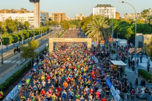 Salida popular carrera Medio Maratón Valencia