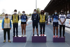 Laura Delgado y David Reyes, campeones de Canarias de marcha
