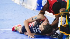 Llegar a meta desmayado