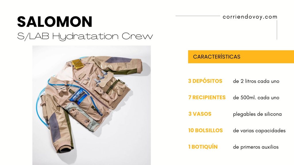 La "peculiar" chaqueta Salomon para asistentes de carrera S/LAB Hydration Crew