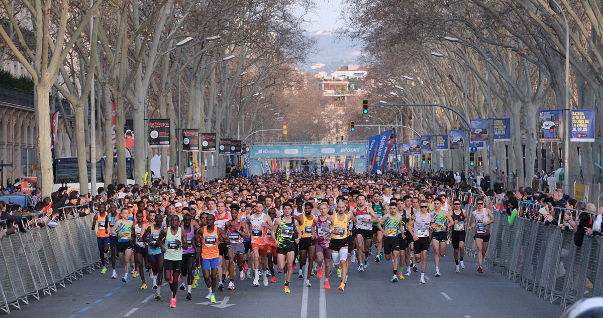 Sold Out. Agotados los 36.000 dorsales disponibles en la Mitja Marató Barcelona by Brooks 2026
