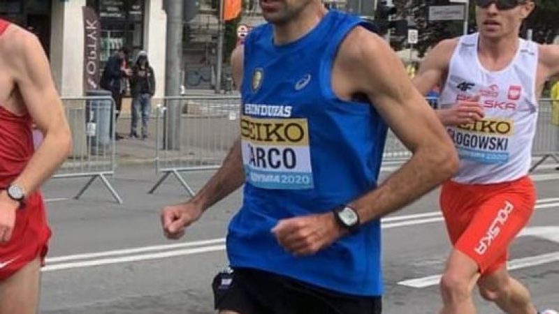 Ivan Zarco, que participará en el Maratón de los JJOO de Tokyo, corriendo en una carrera