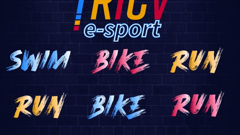 Cartel TRICV e-sport, Federació de Triatló de la Comunitat Valenciana