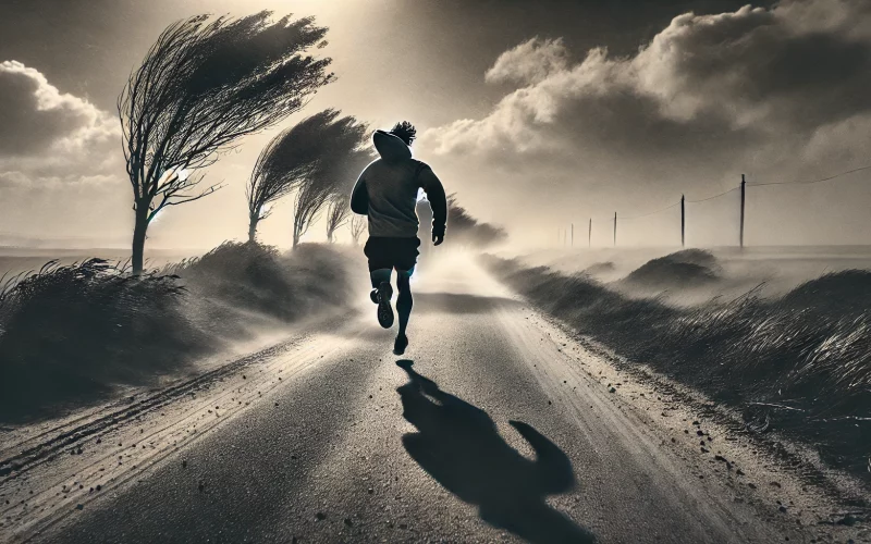 Correr con viento: consejos para no rendirse
