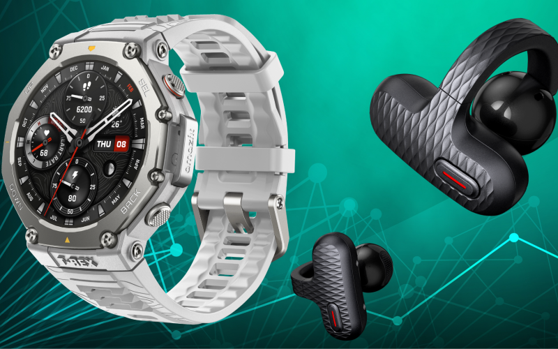 amazfit t-rex 3 gris niebla