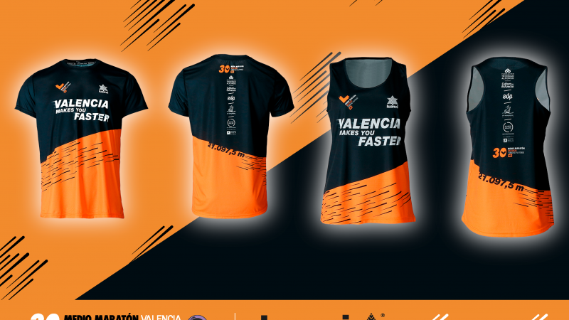 Camisetas de la marca deportiva Luanvi para el Medio Maratón Valencia