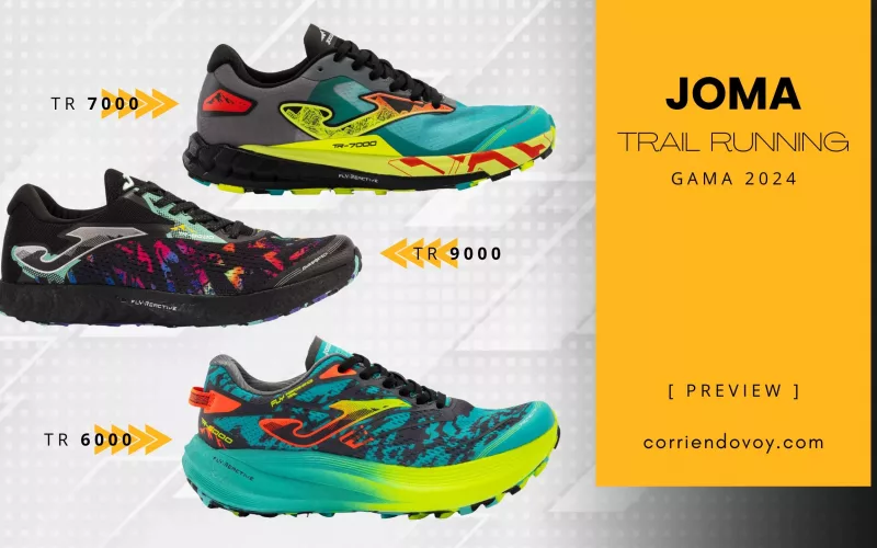 gama de zapatillas Joma para trail running
