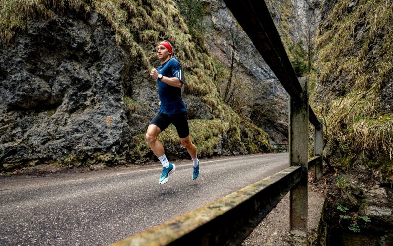 Runner trains for Wings For Life World Run in Maninska Tiesnava, Slovakia, on April 19, 2023. // Filip Nagy for Wings for Life World Run // SI202304250689 // Usage for editorial use only //