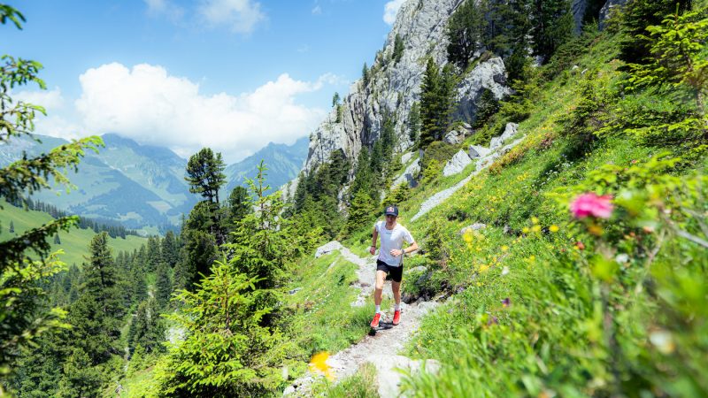 Remi Bonnet Trailrunning in Jaun, Switzerland on July 11, 2024. // Felipe Giacometti / Red Bull Content Pool // SI202407210176 // Usage for editorial use only //