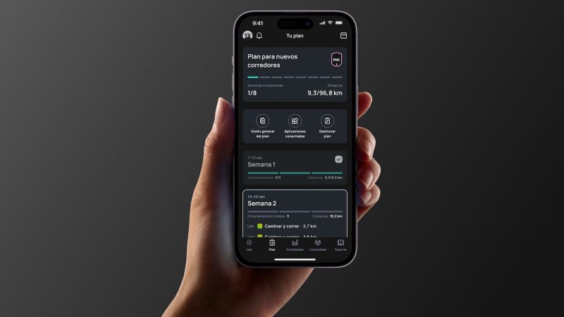 aplicación de entrenamientos Runna